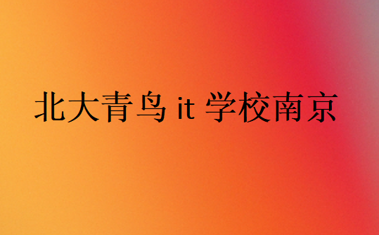 北大青鳥it學校南京