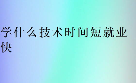 學什么技術工資高